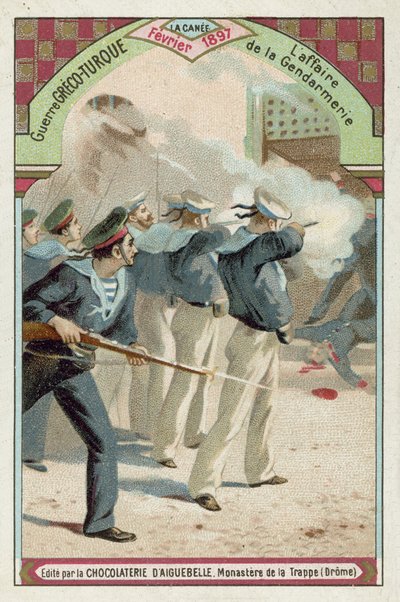 El asunto de la Gendarmería, Chania, Creta, Guerra Greco-Turca, febrero de 1897 de European School